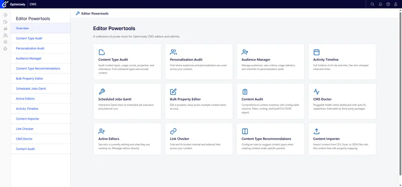 Editor Power Tools — Optimizely-værktøjskassen jeg har genopbygget igen og igen, nu open source